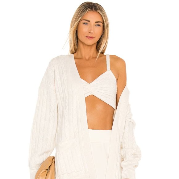 Ronny Kobo Collection Tops - Ronny Kobo Emery Cable Knit Bralette